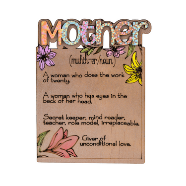 Mother Days Plaque - Mother - Unicorn Fart Productions